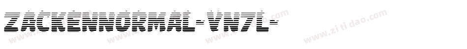 ZackenNormal-vn7L字体转换 ZackenNormal-vn7L字体转换