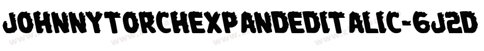 JohnnyTorchExpandedItalic-6J2D字体转换