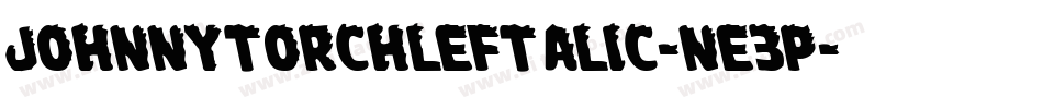 JohnnyTorchLeftalic-ne3P字体转换