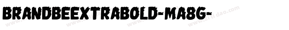 Brandbeextrabold-mA8G字体转换