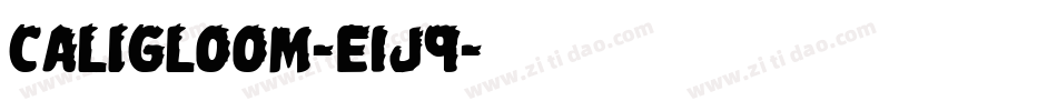 Caligloom-E1j9字体转换