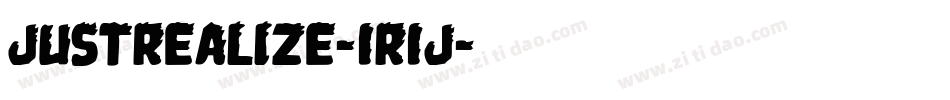 JustRealize-1R1j字体转换