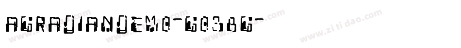 AgradianDemo-GO38g字体转换