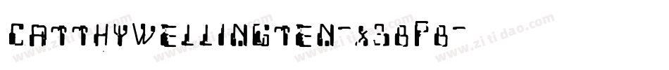 CatthyWellingten-x38p8字体转换