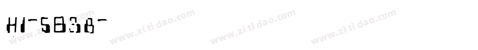 Hi-5B38字体转换