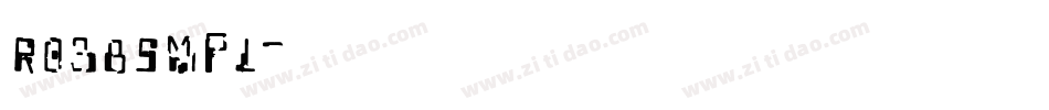 RO38SMPL字体转换