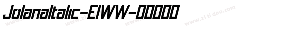 JolanaItalic-E1WW字体转换