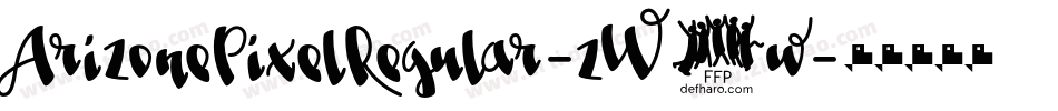 ArizonePixelRegular-zW5w字体转换