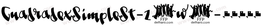 CuadradexSimpleSt-z5w0字体转换