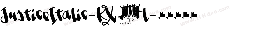 JusticeItalic-KX2l字体转换 JusticeItalic-KX2l字体转换