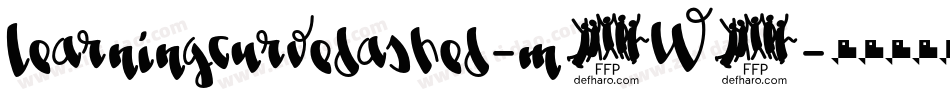 Learningcurvedashed-m5W2字体转换