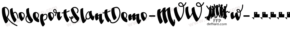 RhodeportSlantDemo-MVW5w字体转换