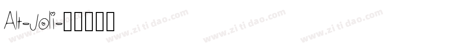 Alt-Joli字体转换
