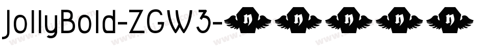 JollyBold-ZGW3字体转换