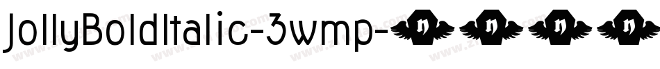 JollyBoldItalic-3wmp字体转换