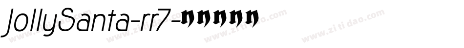JollySanta-rr7字体转换