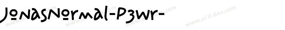 JonasNormal-P3wr字体转换
