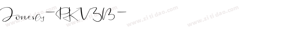 Jonesly-PKV3B字体转换 Jonesly-PKV3B字体转换