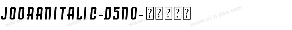 JooranItalic-D5n0字体转换