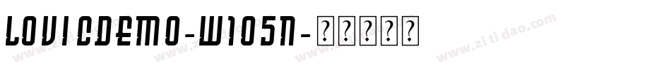 LovicDemo-w1o5n字体转换 LovicDemo-w1o5n字体转换