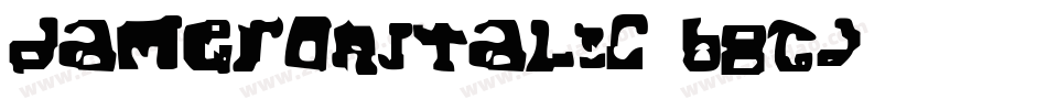 DameronItalic-B8gd字体转换