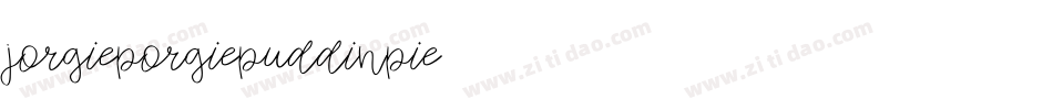 jorgieporgiepuddinpie字体转换
