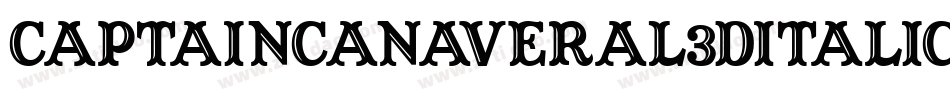 CaptainCanaveral3DItalic-lnzd字体转换