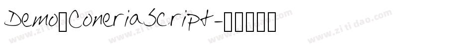 Demo_ConeriaScript字体转换