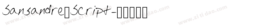 Sansandre_Script字体转换