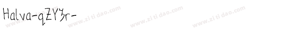 Halva-qZY3r字体转换