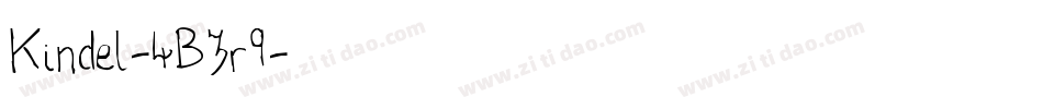 Kindel-4B3r9字体转换