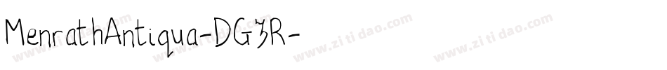 MenrathAntiqua-DG3R字体转换 MenrathAntiqua-DG3R字体转换