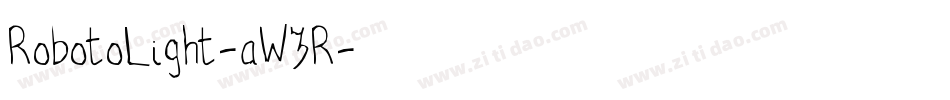 RobotoLight-aW3R字体转换
