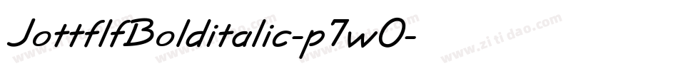 JottflfBolditalic-p7wO字体转换