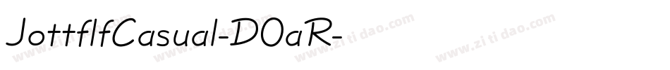 JottflfCasual-DOaR字体转换