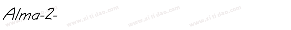 Alma-2字体转换