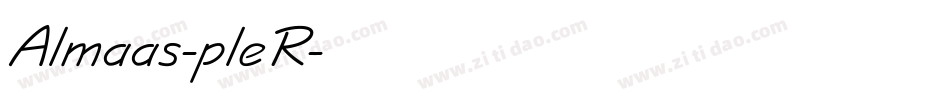 Almaas-pleR字体转换
