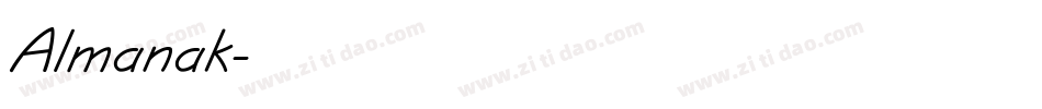 Almanak字体转换