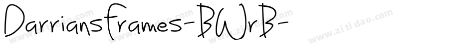 DarriansFrames-BWrB字体转换