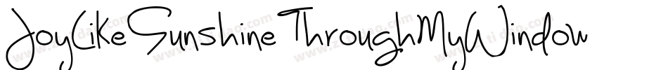 JoyLikeSunshineThroughMyWindowpane-4WrB字体转换