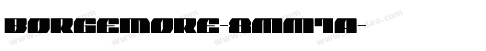 Borgemore-8MM1A字体转换