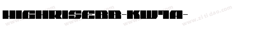 Highrisebb-KW1A字体转换