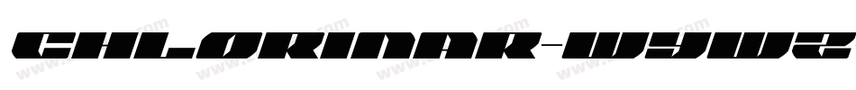 Chlorinar-WyWz字体转换 Chlorinar-WyWz字体转换