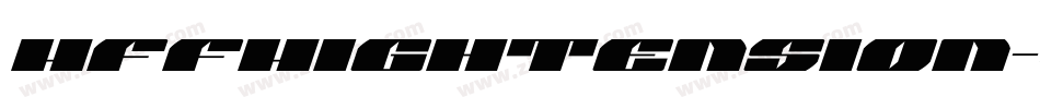 HffHighTension-VLWz字体转换