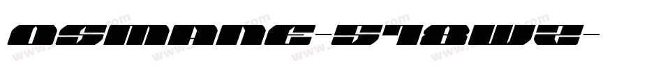 Osmane-518WZ字体转换 Osmane-518WZ字体转换