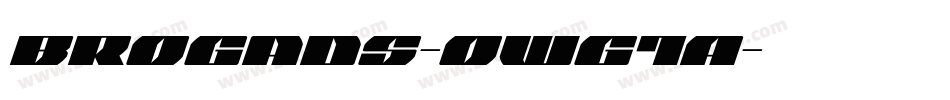 Brogads-owg1A字体转换