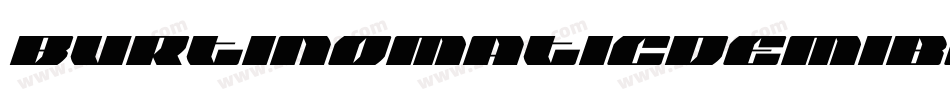 BurtinomaticDemibold-2W8e字体转换