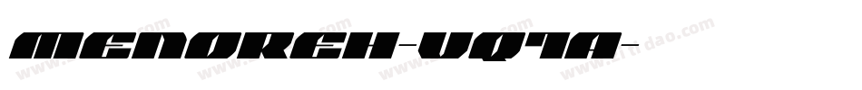 Menoreh-vq1A字体转换