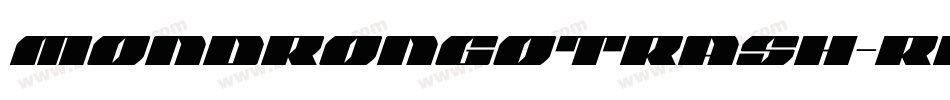 MondrongoTrash-rd1A字体转换