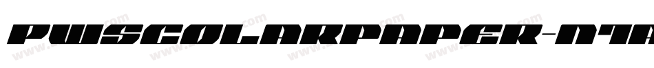 Pwscolarpaper-n1a4字体转换